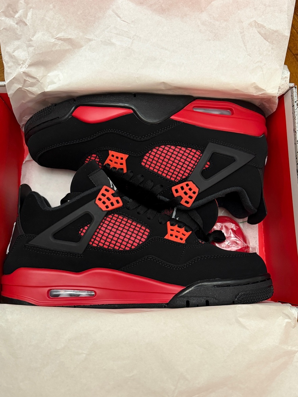 Jordan Black and Red Retro Basketball Sneakers